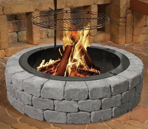 menards fire pit blocks